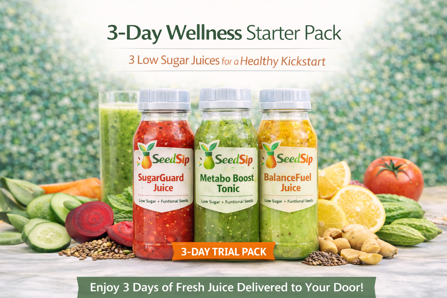 3-Day Starter – Low Sugar Wellness Pack