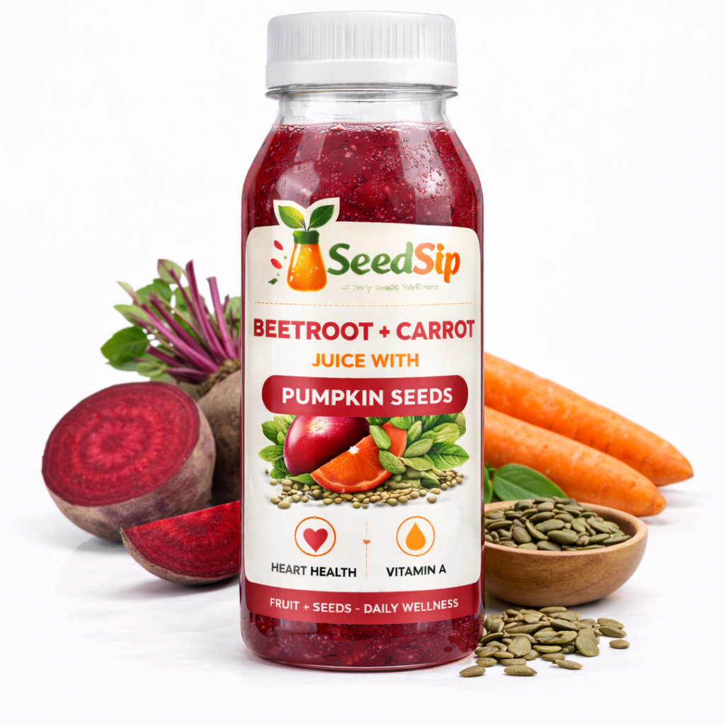 Vital Flow Blend -Beetroot + Carrot Juice with Pumpkin Seeds