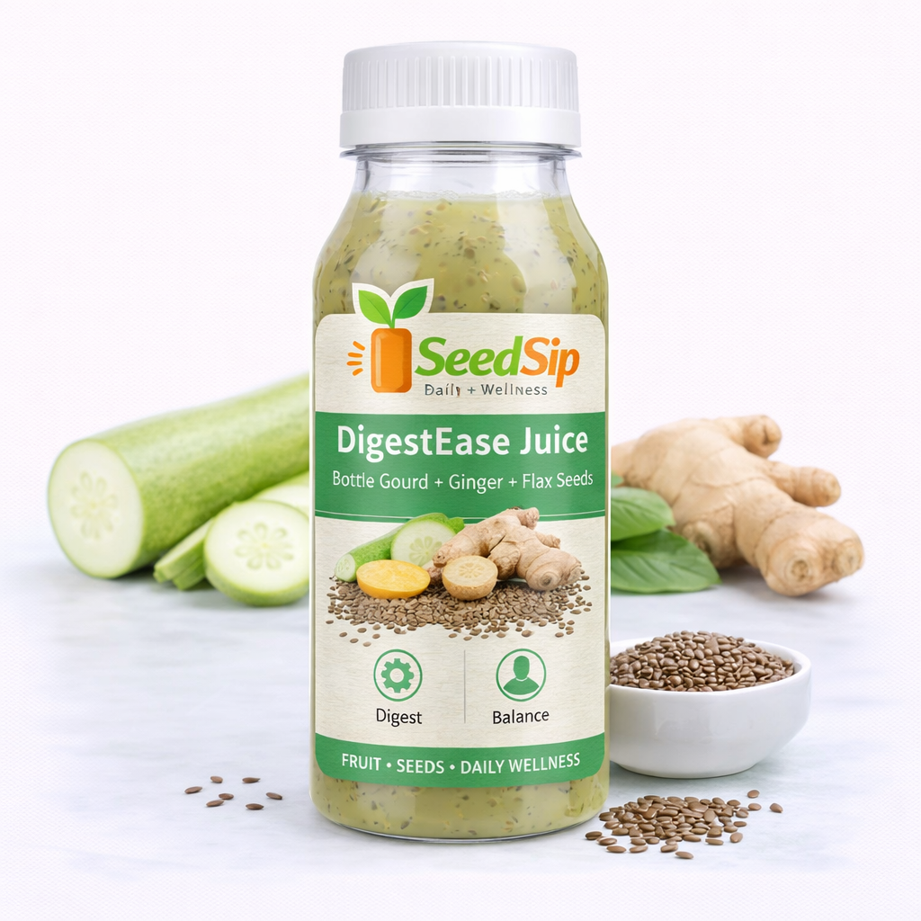 DigestEase Juice  Bottle Gourd + Ginger + Flax Seeds