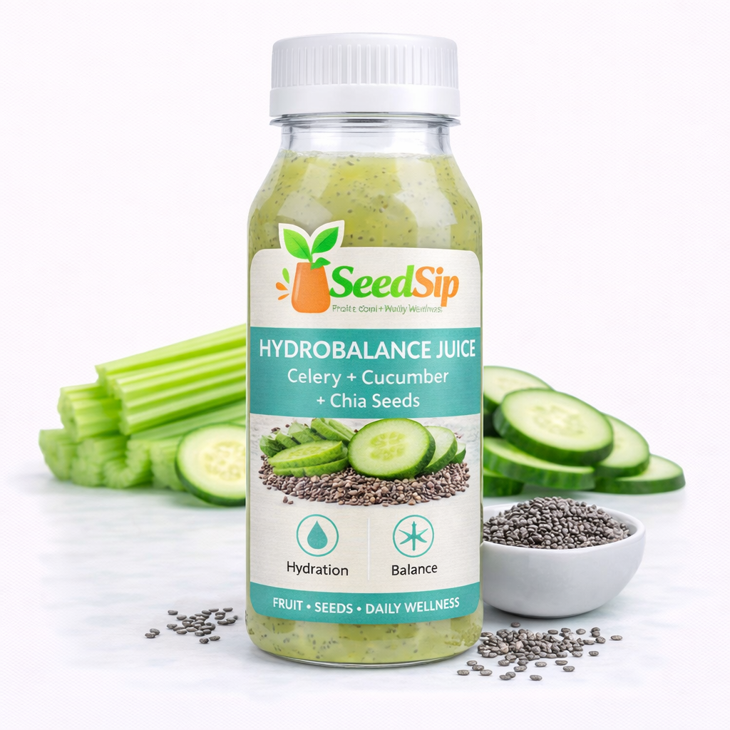 HydroBalance Juice  Celery + Cucumber + Chia Seeds
