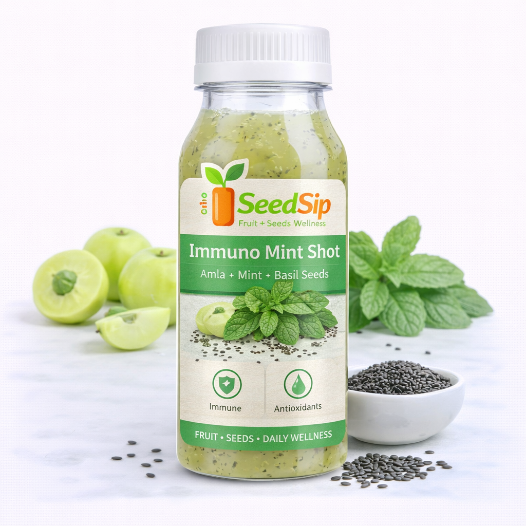 Immuno Mint Shot  Amla + Mint + Basil Seeds