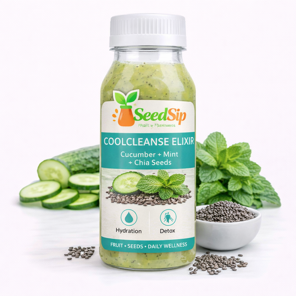 CoolCleanse Elixir Cucumber + Mint + Chia Seeds
