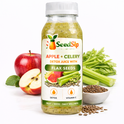 Cleanse & Refresh Blend (Apple + Celery Juice with Flax Seeds)