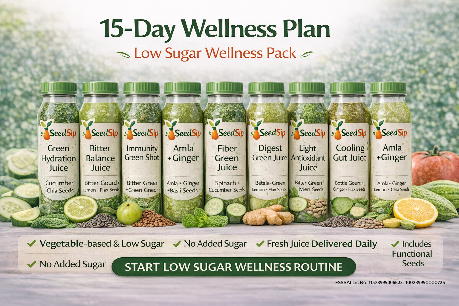 15-Day Wellness Plan – Low Sugar Wellness Pack