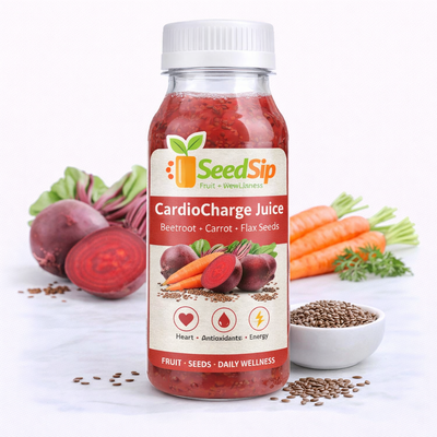 CardioCharge Juice  Beetroot + Carrot + Flax Seeds
