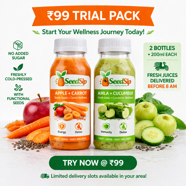 ₹99 Trial Pack – Fresh Start Combo  (Apple + Carrot | Amla + Cucumber)