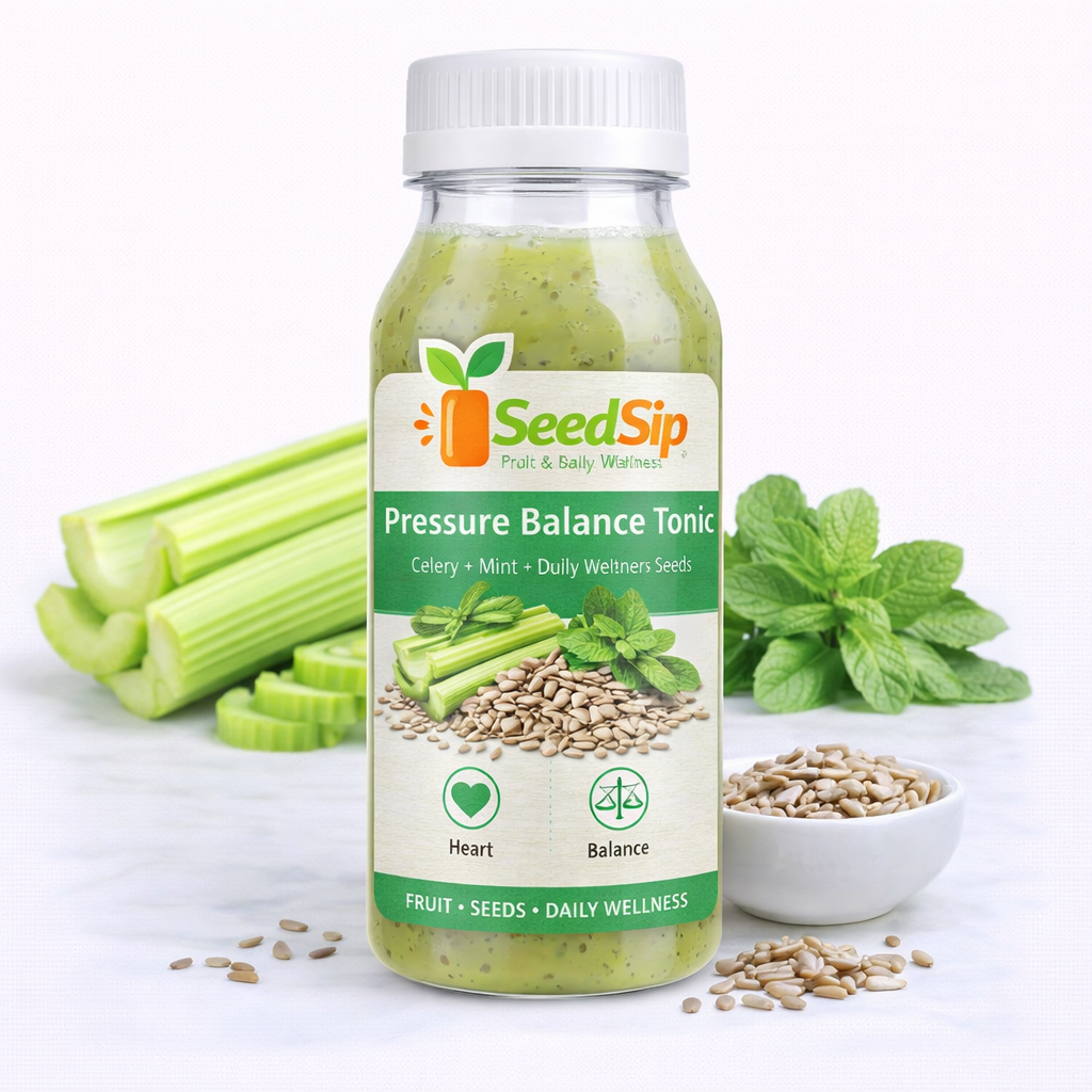 Pressure Balance Tonic  Celery + Mint + Sunflower Seeds